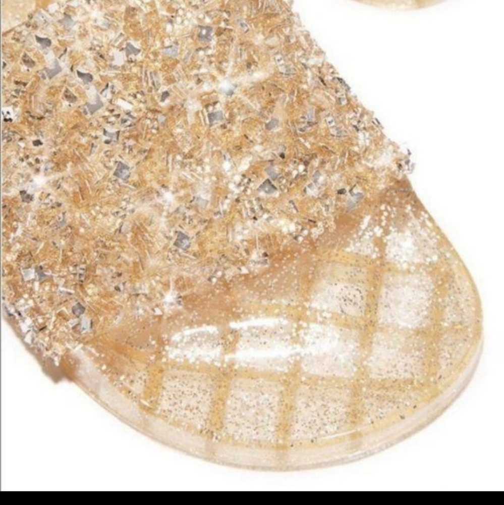 Gold Sparkle Slides - Picture 4 of 4